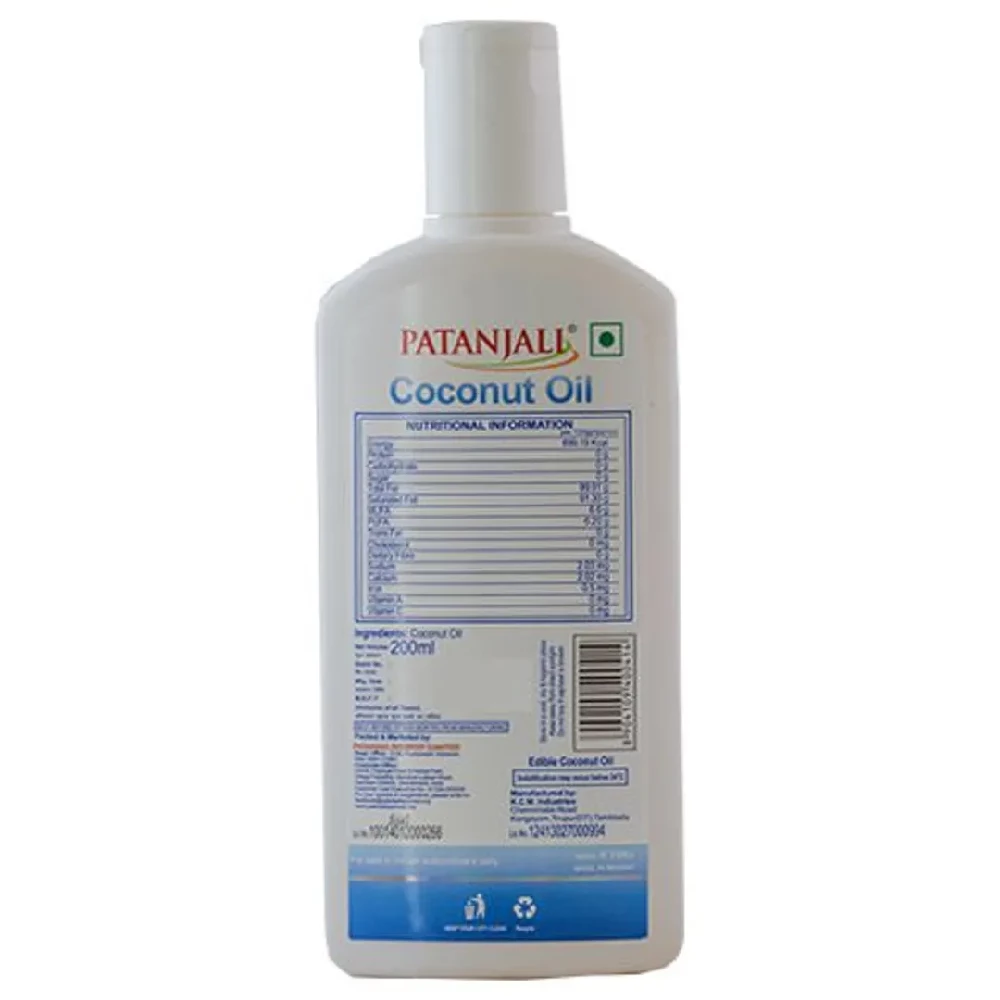 Patanjali Coconut Oil, Free From Argemone Oil, 200 ml-2.webp